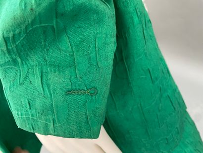 Christian DIOR Boutique 
Green silk tailored...