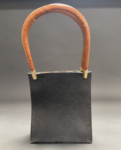 KENZO
21-cm bag made of reptile-embossed...