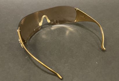Christian DIOR 
Ski 6 goggles with a gold...