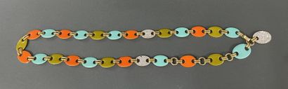 MISSONI
Gold-tone enameled metal belt with...