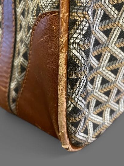 GOYARD attributed to
Set in camel leather...