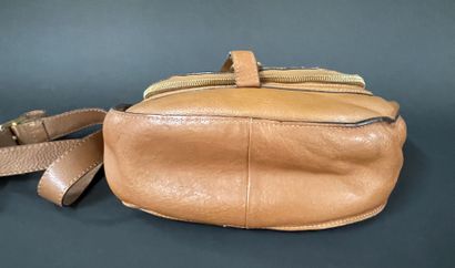 CHLOÉ 
Marcie bag in camel-colored grained...