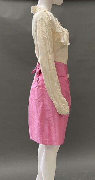 ACANTHE
Two flared silk skirts, one with...