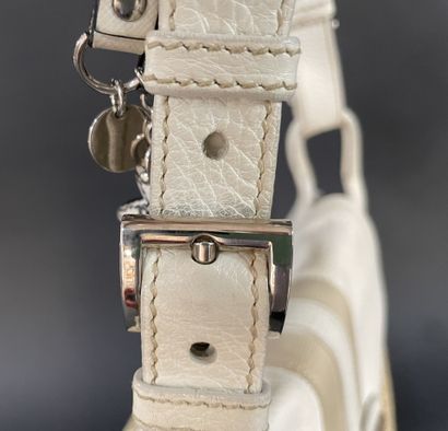 PRADA
40 cm tote bag in beige raffia, white...