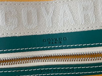 GOYARD 
Vendôme bag, 23 cm, made of green...