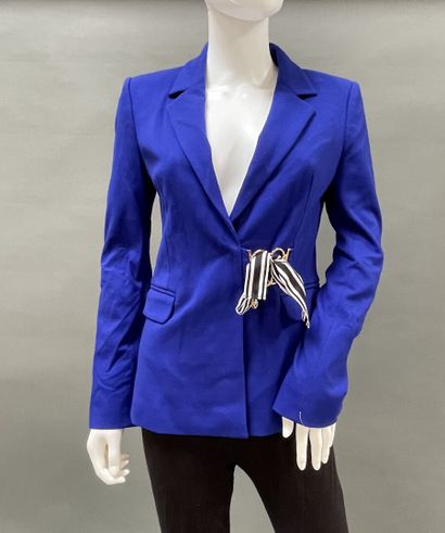 CAVALLI Class 
Majorelle blue wool jacket...