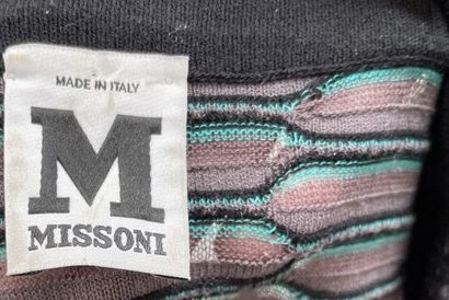 MISSONI 
Turquoise and brown knit dress,...