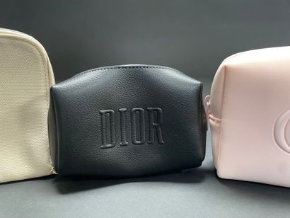 Christian DIOR
Set of three logo-embossed...