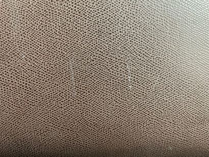 LANCEL
40 cm brown grained leather briefcase,...