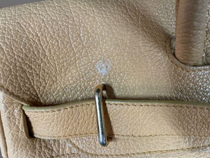 MAX DOUGLAS 
Pyla beige leather tote bag,...