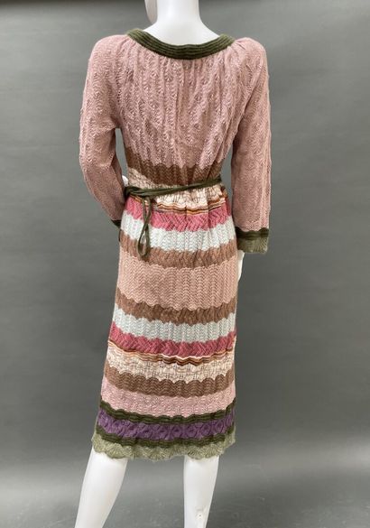 MISSONI 
Crocheted wool dress in shades of...
