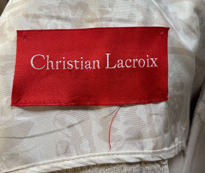 Christian LACROIX 
Outfit including a beige...