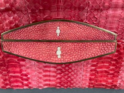 Maya N, REY AUGUSTI 
Set of two reptile-print...