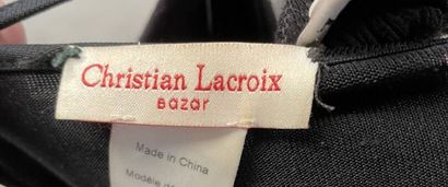 LANVIN, Christian LACROIX 
Set of two black...