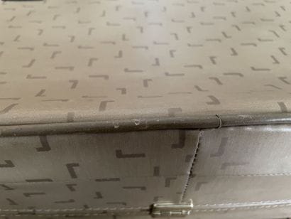 LANCEL
Two suitcases in coated canvas and...
