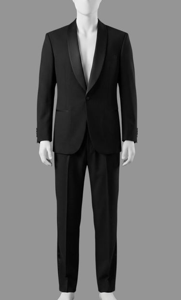 TORRENTE
Black wool tuxedo jacket with a...