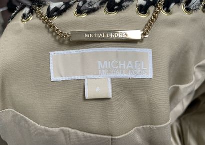 Michael KORS 
Beige cotton jacket trimmed...