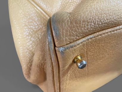 MAX DOUGLAS 
Pyla beige leather tote bag,...