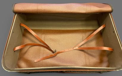 GOYARD attributed to
Set in camel leather...
