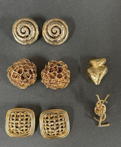 Anonymous 
Set of six pairs of ear clips,...