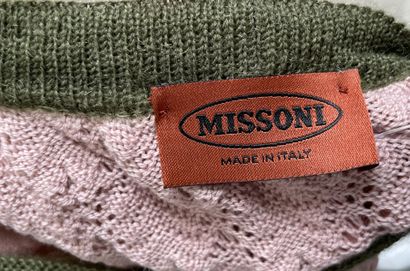 MISSONI 
Crocheted wool dress in shades of...