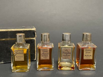 BURDIN PARIS
Four small bottles of perfume:...