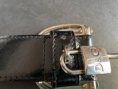 DOLCE & GABBANA
Black leather belt, metal...