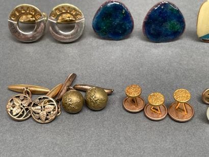 CELINE, Anonymous 
Set of cufflinks in various...
