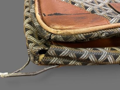 GOYARD attributed to
Set in camel leather...