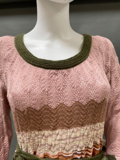 MISSONI 
Crocheted wool dress in shades of...