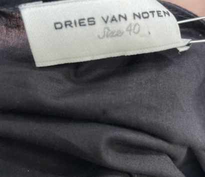 Dries VAN NOTEN 
Black 100% cotton blouse...