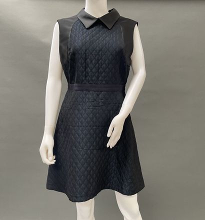 TARA JARMON
Navy blue and black wool dress...