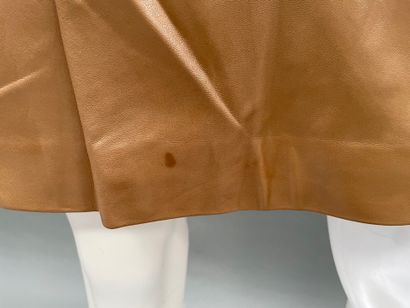 Georges RECH
-Straight skirt in camel-colored...
