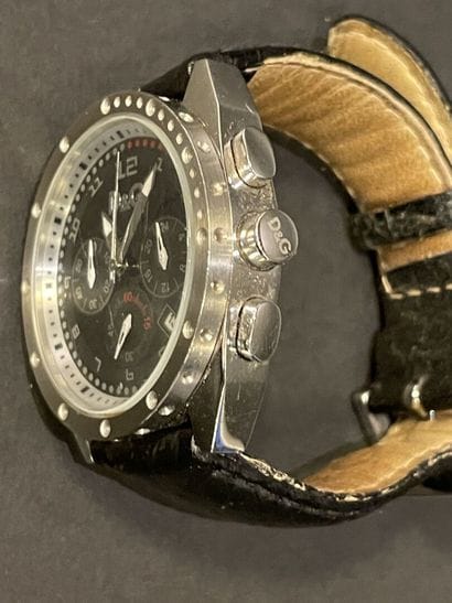 DOLCE & GABBANA 
Men's stainless steel watch,...
