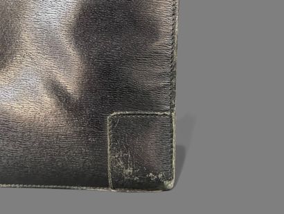 GUCCI 
Black Safiano leather tote bag, double...