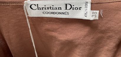 Christian DIOR Set 
Ochre cotton beach tunic...