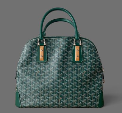 GOYARD 
Vendôme bag, 23 cm, made of green...