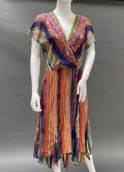 RALPH LAUREN POLO
Multicolored silk dress...