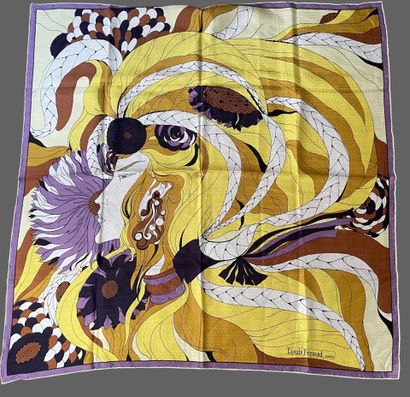 Louis FERAUD, Ted LAPIDUS 
Two muslin scarves—one...