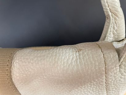 PRADA
40 cm tote bag in beige raffia, white...