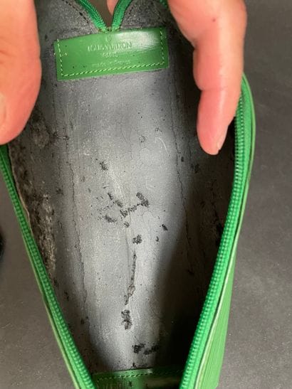 Louis VUITTON, 1991
Green Épi leather pencil...