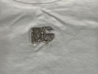 DOLCE & GABBANA 
White short-sleeved T-shirt....