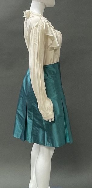 ACANTHE
Two flared silk skirts, one with...