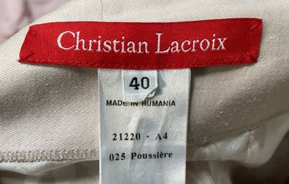 Christian LACROIX 
Outfit including a beige...