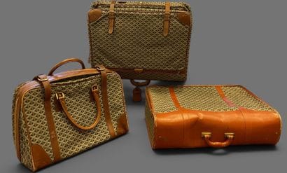 GOYARD attributed to
Set in camel leather...