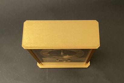 LANCEL
Barometer clock in gold-plated metal...