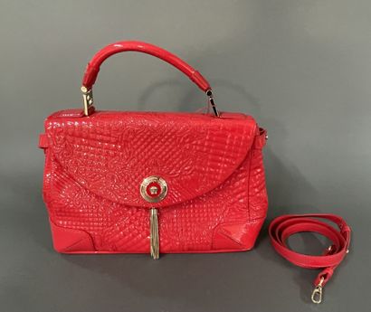 GIANNI VERSACE Vanitas 
40 cm bag in red...
