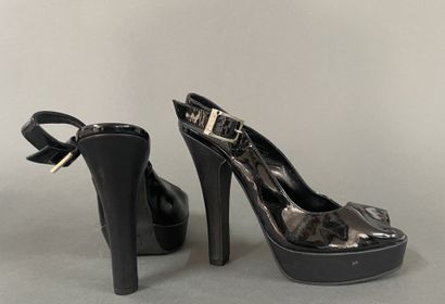 FENDI 
Set of two pairs of pumps: one in...