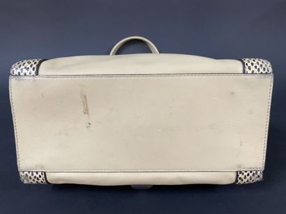 Sonia RYKIEL
Beige and black leather bag...