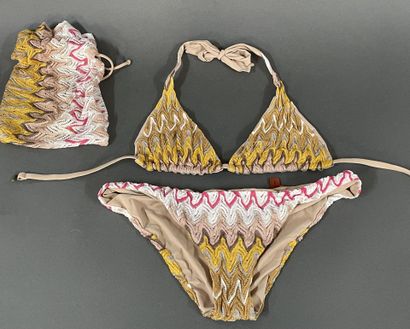 MISSONI 
Two-piece swimsuit with a herringbone...